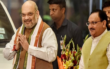 Amit Shah with JP Nadda