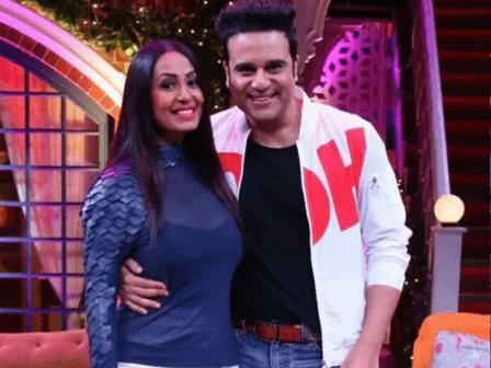 Krushna Abhishek with wife Kashmera Shah