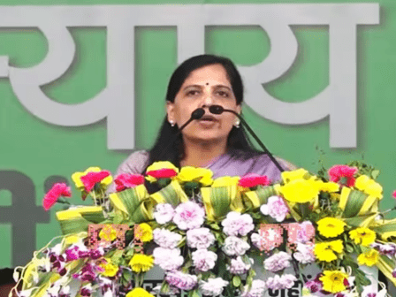 Sunita Kejriwal in INDIA rally Ranchi