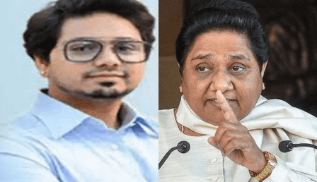 BSP Supremo Mayawati and nephew Abhishek Anand