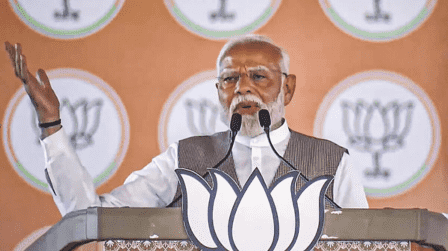 PM Modi said in Haryana - His strong government demolished the wall of Article 370 