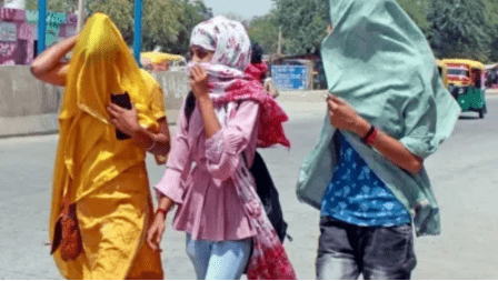 Severe heat wave in northwest India 